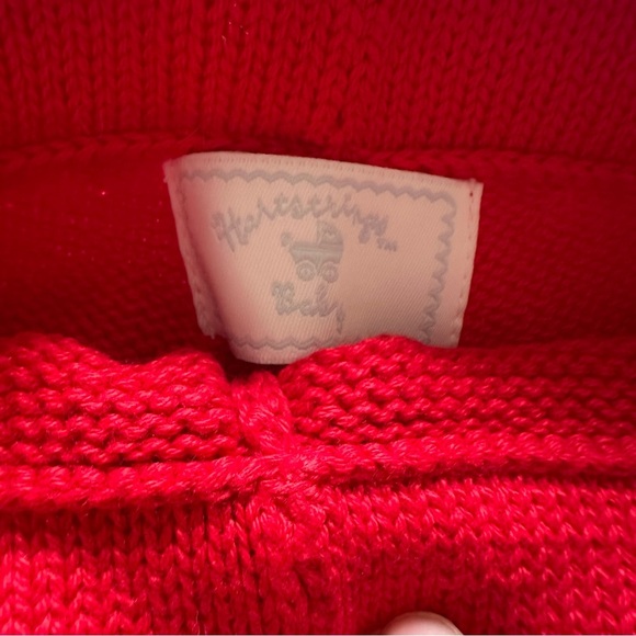 Vintage Hartstrings NEW Christmas SANTA Knit Sweater Outfit Newborn 6-9 Months - Picture 8 of 14